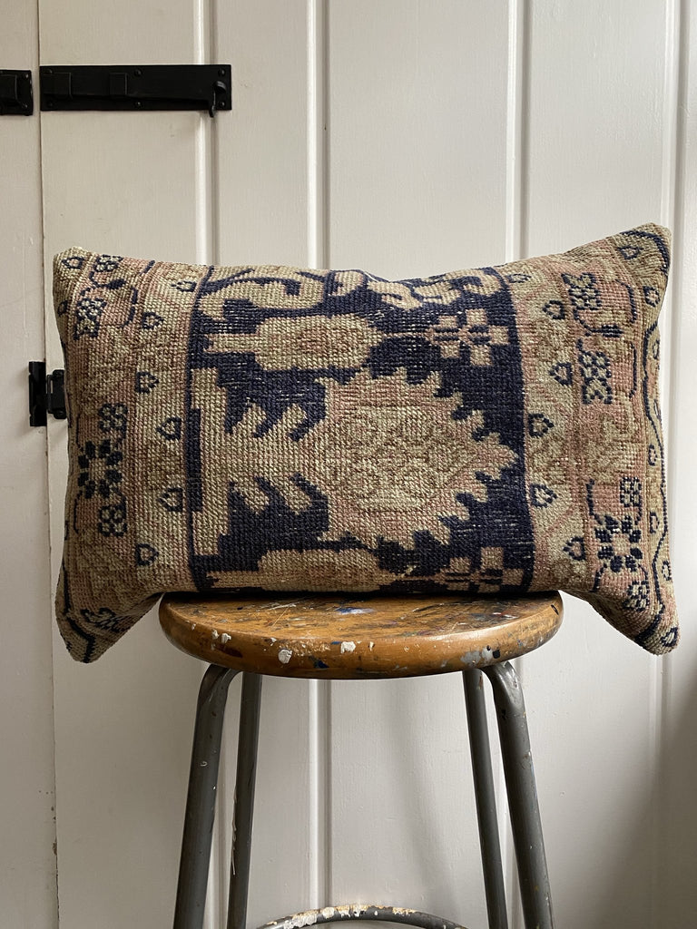 Vintage rug cushion