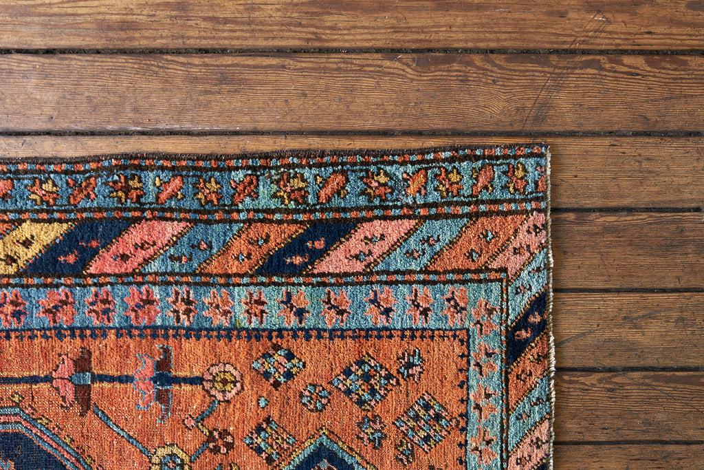 A vintage Turkish rug