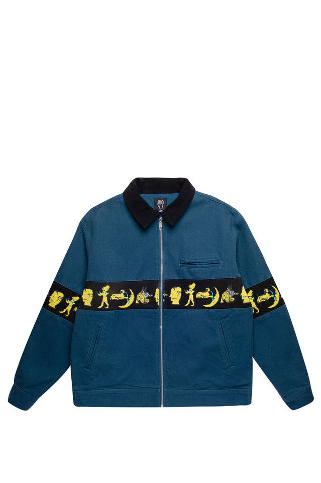 BRAIN DEAD EGYPTIAN CANVAS JACKET SLATE BLUE | BLENDS