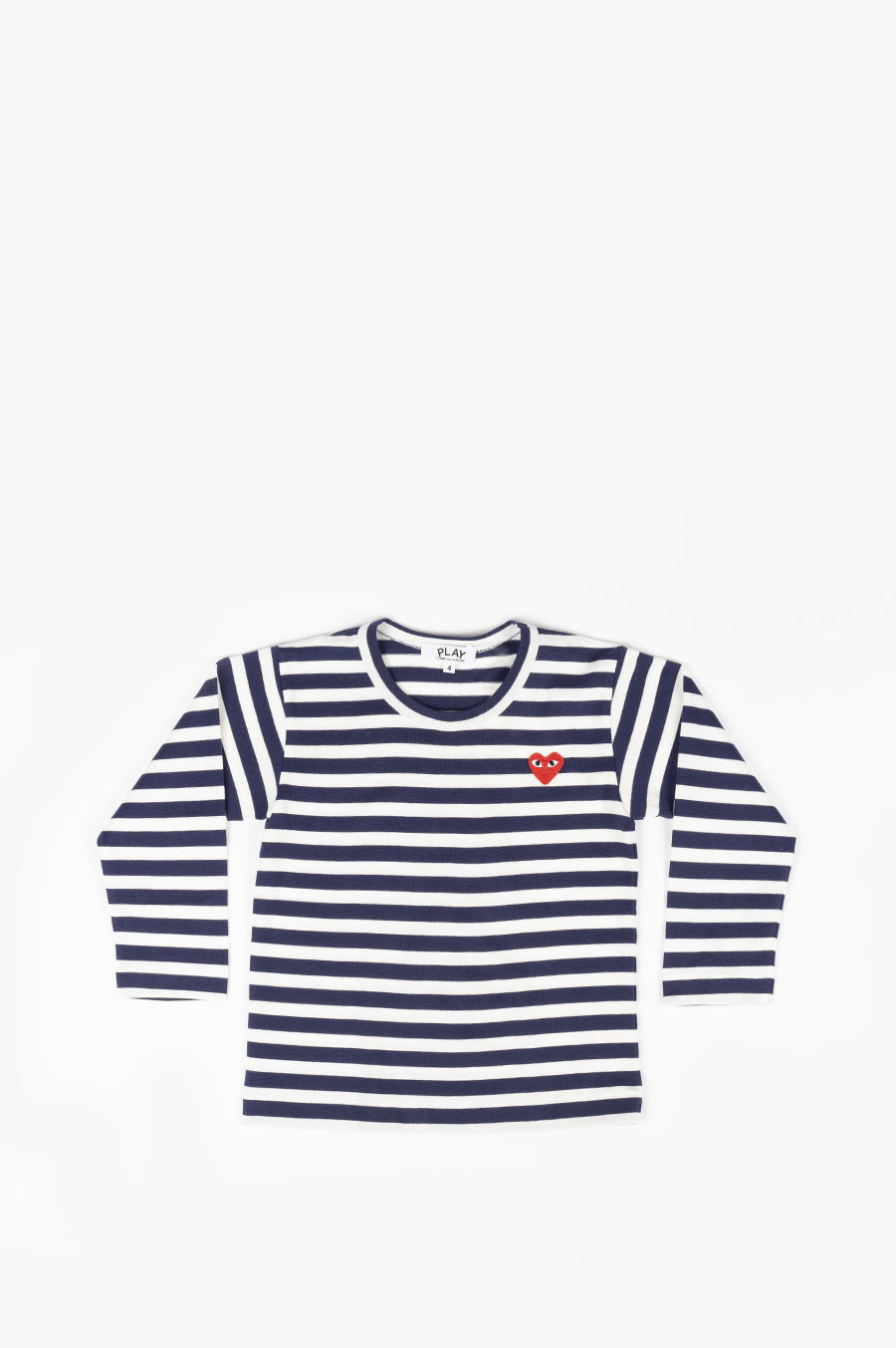 COMME DES GARCONS PLAY KIDS LS STRIPED TSHIRT BLACK – BLENDS