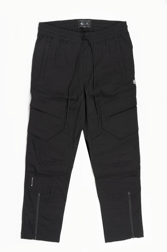 Sauvage Woven Lycra Athletic Pants Black 676BLK - Free Shipping at
