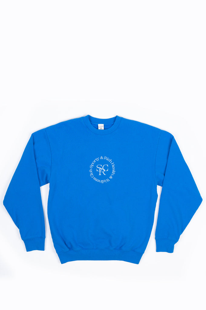 SPORTY AND RICH SRHWC CREWNECK PRIMARY BLUE – BLENDS