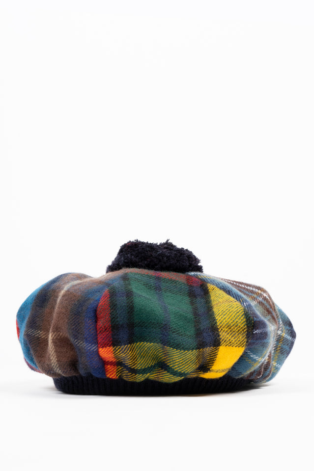 COMME DES GARCONS SHIRT WOOL TARTAN CHECK HAT MULTI | BLENDS