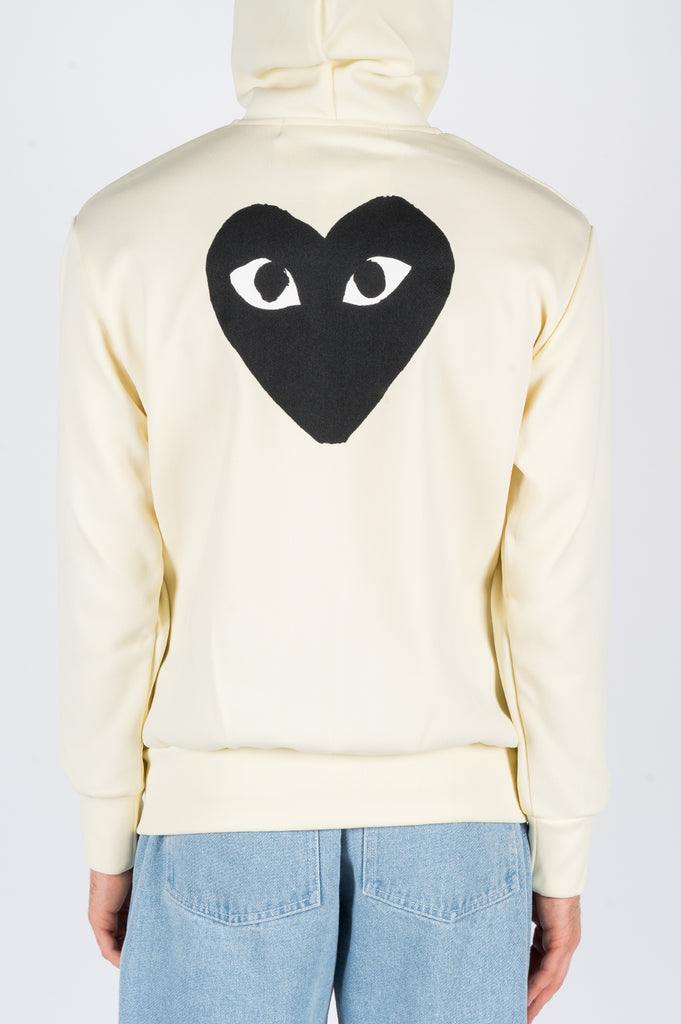 COMME DES GARCONS PLAY HOODIE JACKET IVORY – BLENDS