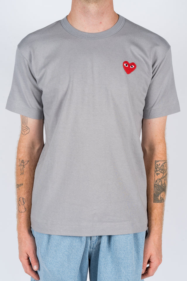comme des garcons play t shirt grey