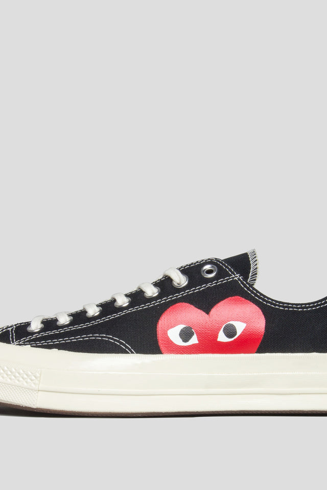 cdg converse low top black