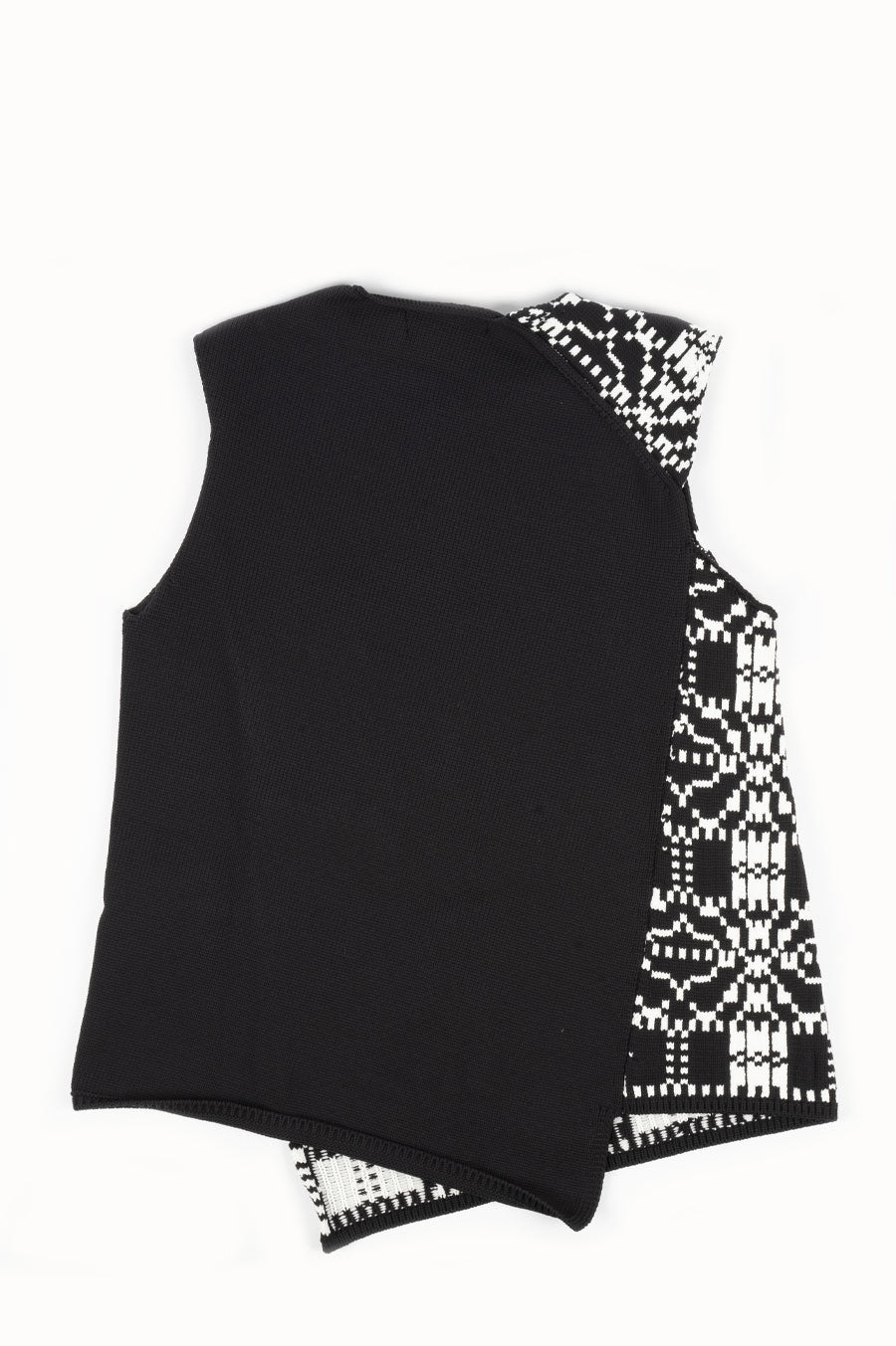 COMME DES GARCONS HOMME PLUS ASYMMETRICAL VEST BLACK