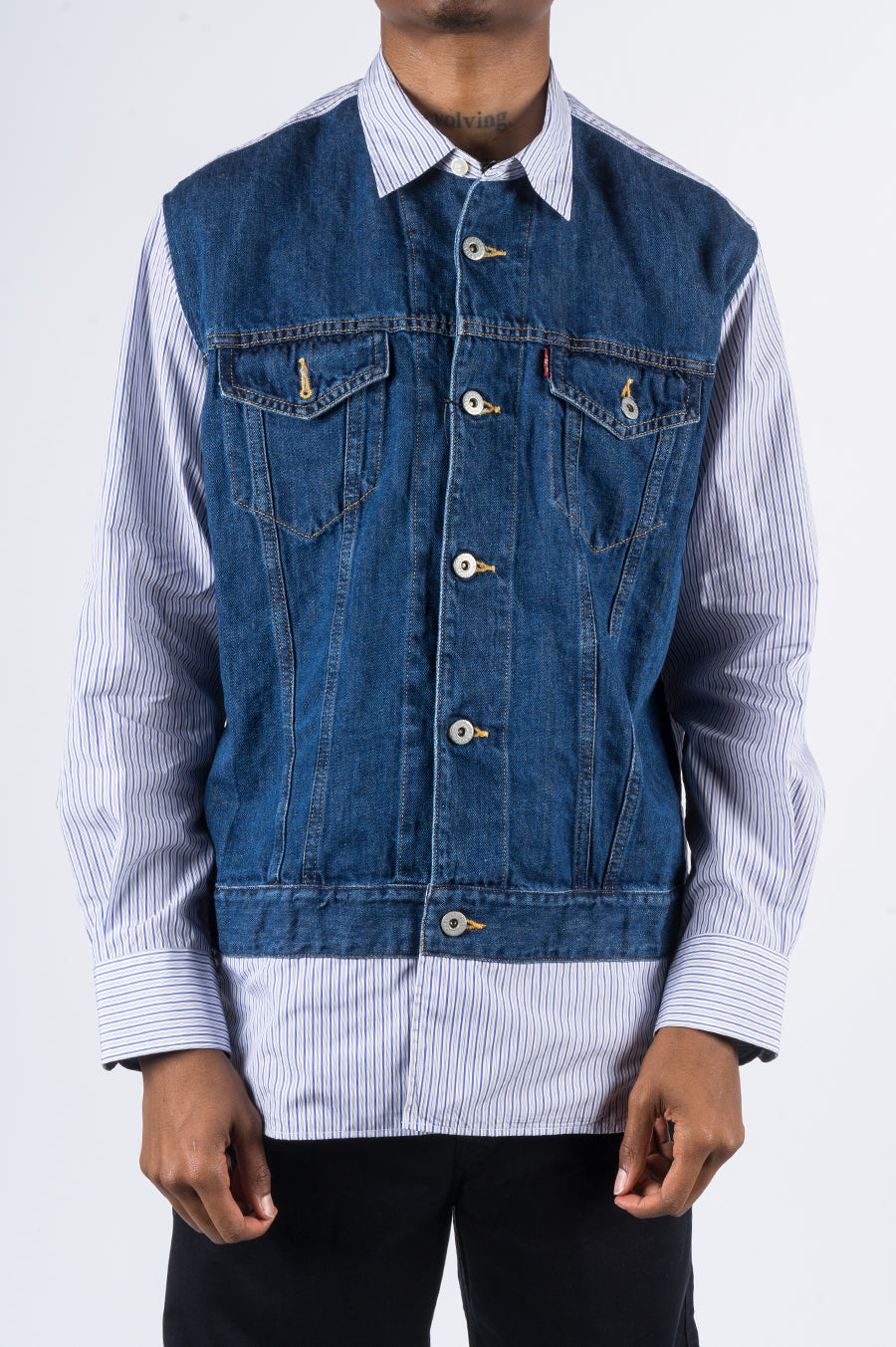 JUNYA WATANABE MAN X LEVIS COTTON DENIM SHIRT | BLENDS