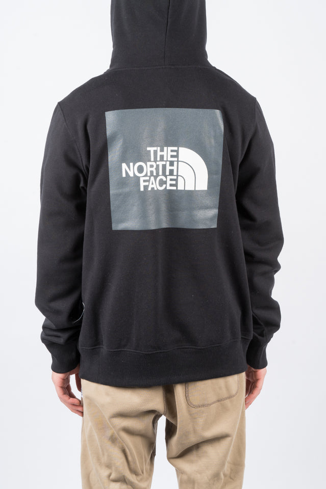 black on black north face hoodie