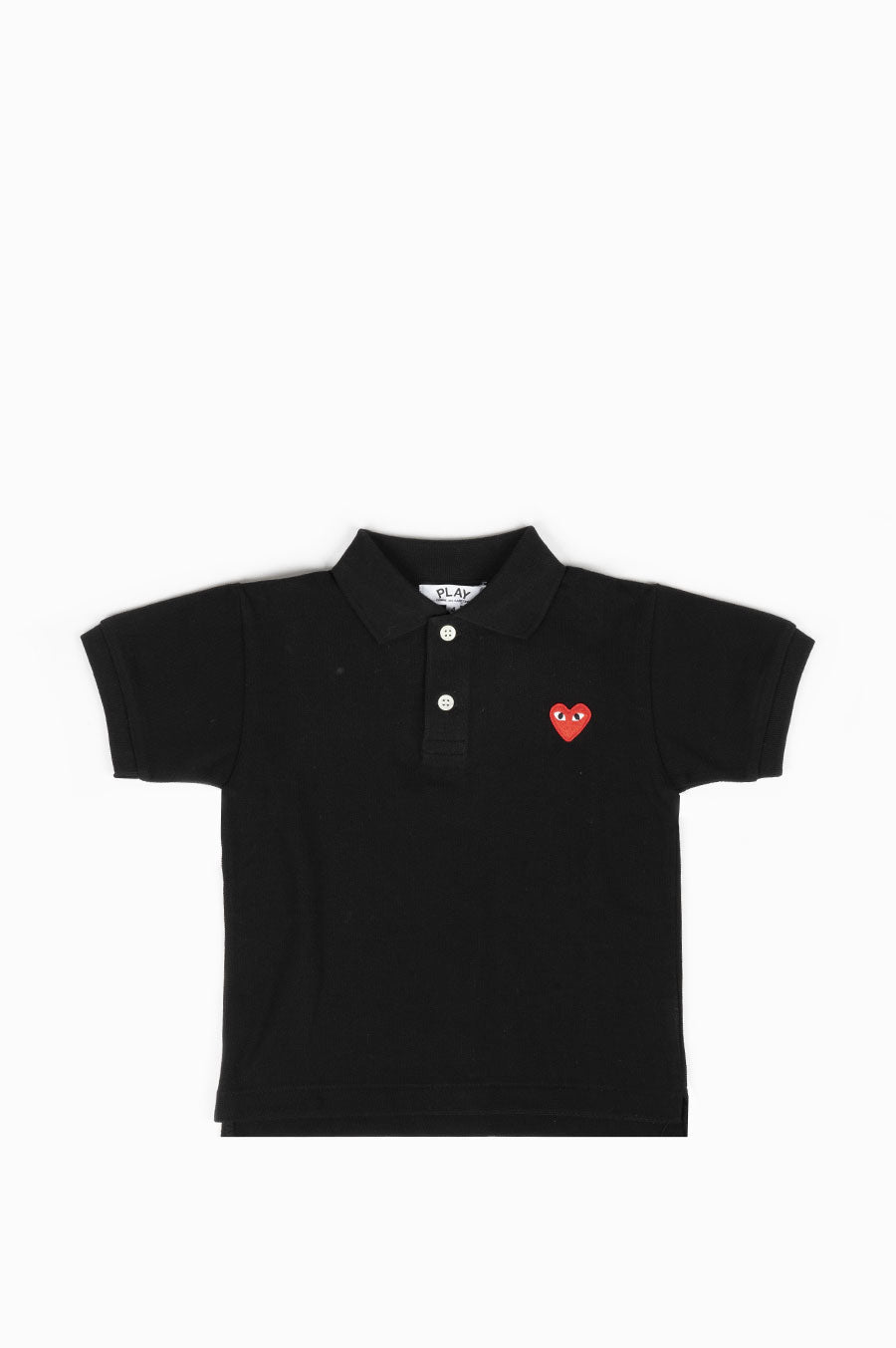 COMME DES GARCONS PLAY POLO TSHIRT NAVY RED HEART BLENDS