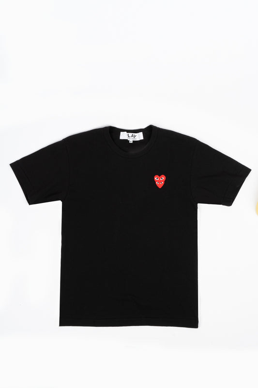 Comme des Garçons Play Men's Double Heart T-Shirt