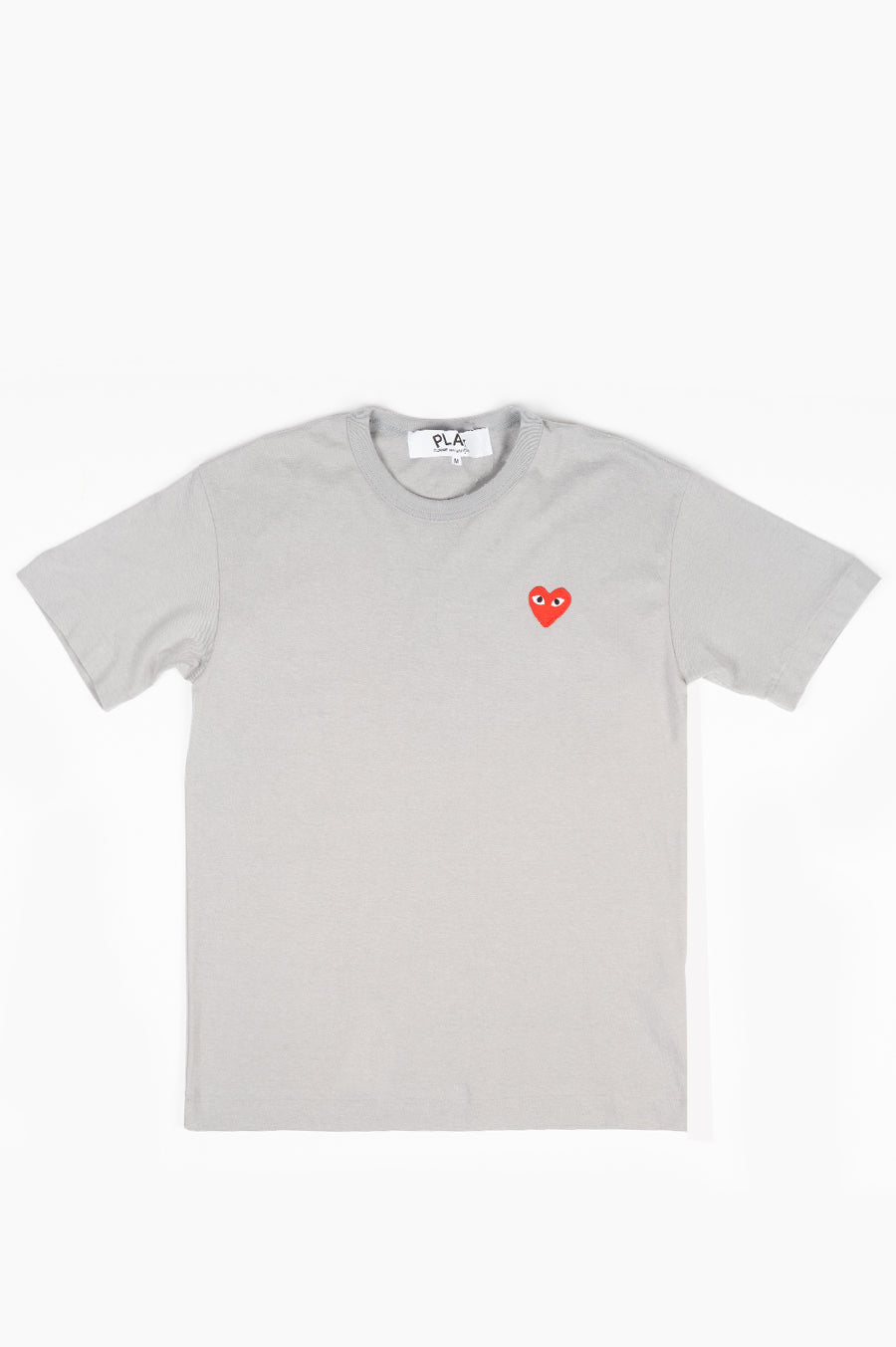 COMME DES GARCONS PLAY SS TSHIRT RED HEART GREY – BLENDS