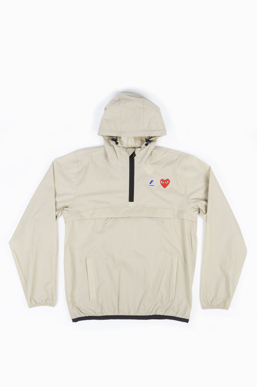 CDG PLAY X K WAY HOODIE FULL ZIP NAVY – BLENDS