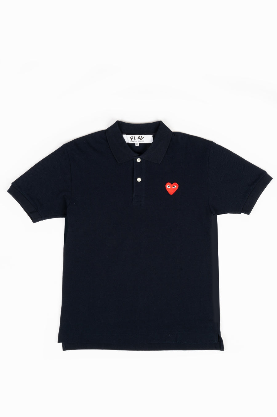 COMME DES GARCONS PLAY POLO TSHIRT NAVY RED HEART – BLENDS