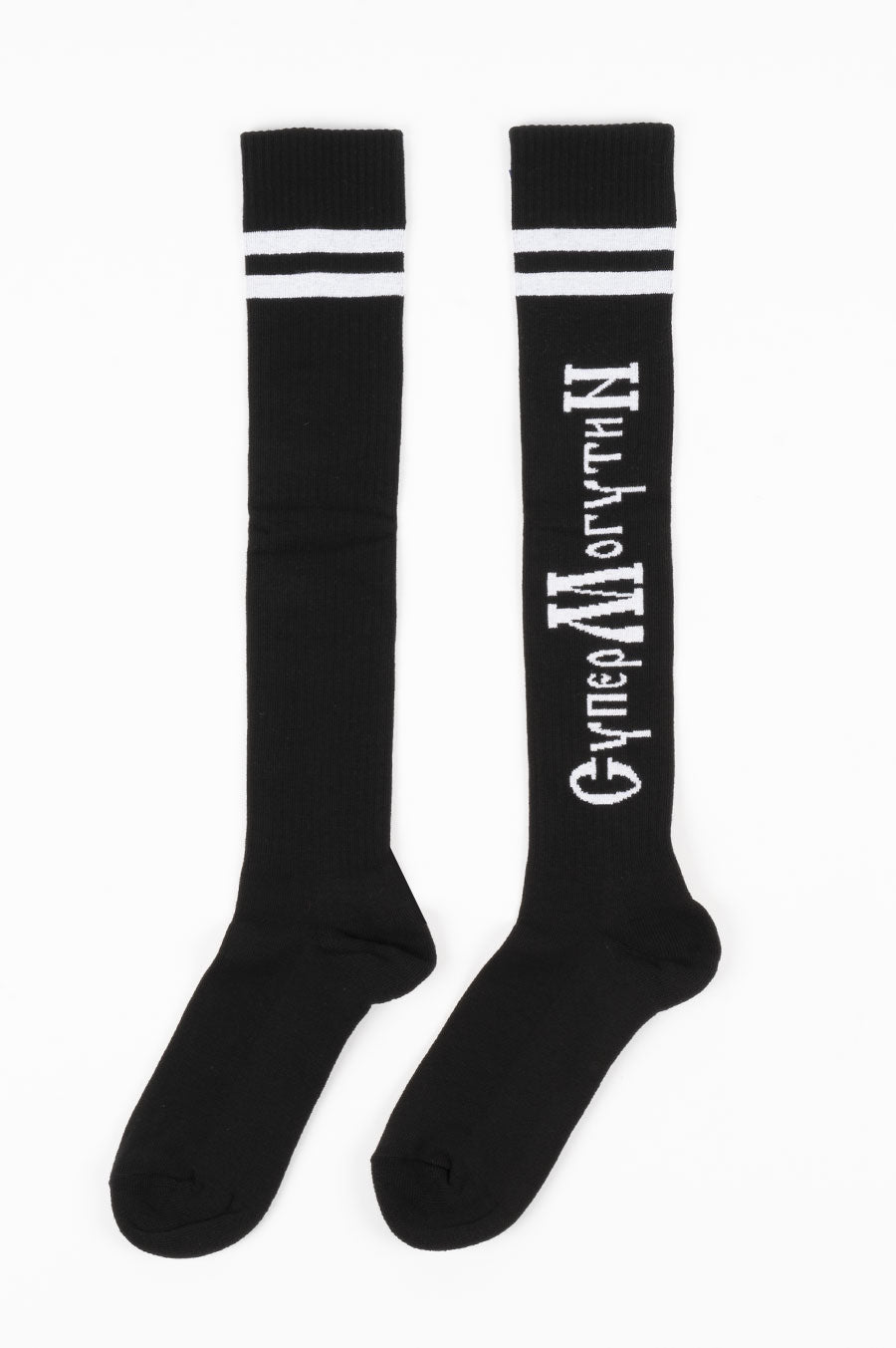 RASSVET X SLAVA MOGUTIN MENS COTTON SOCKS BLACK