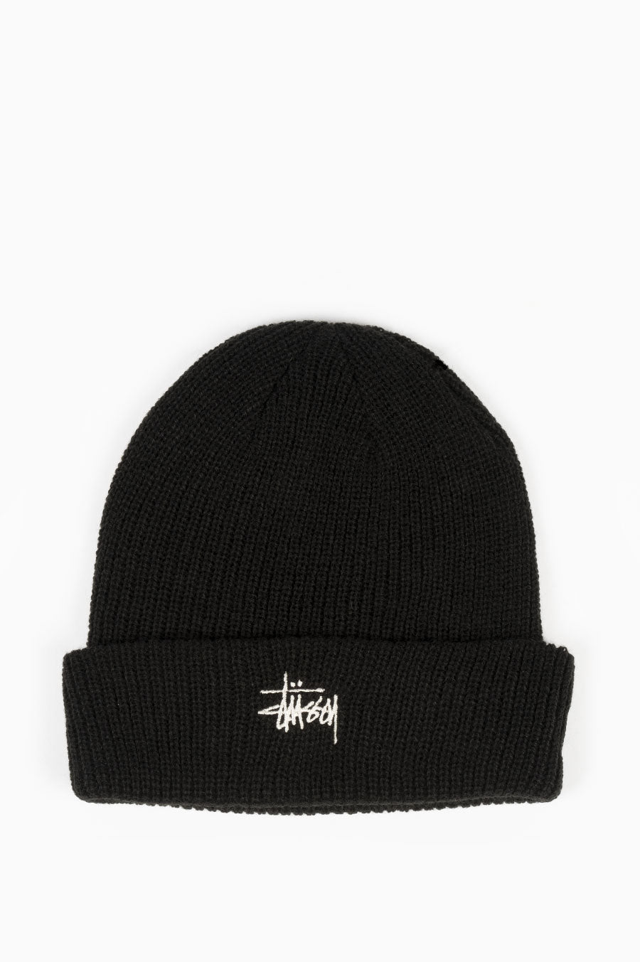 STUSSY BASIC CUFF BEANIE BLACK