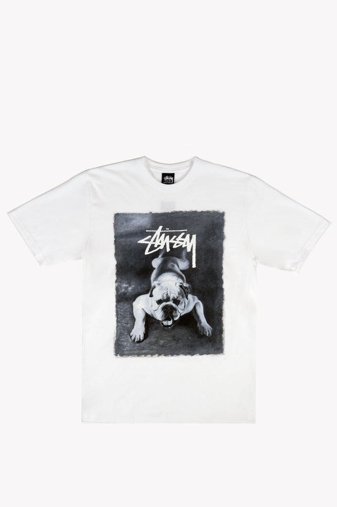 STUSSY BULLDOG TEE WHITE – BLENDS