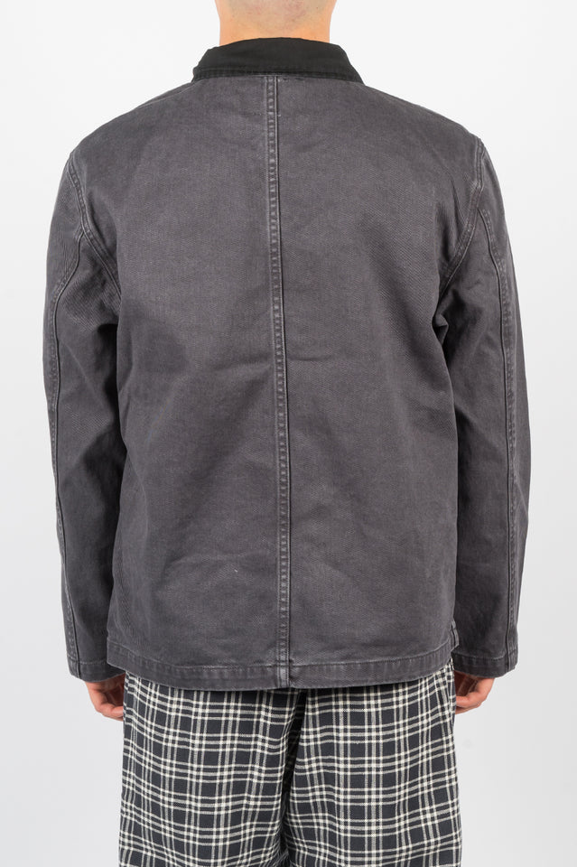 STUSSY HEAVY WASH CHORE JACKET GREY | BLENDS