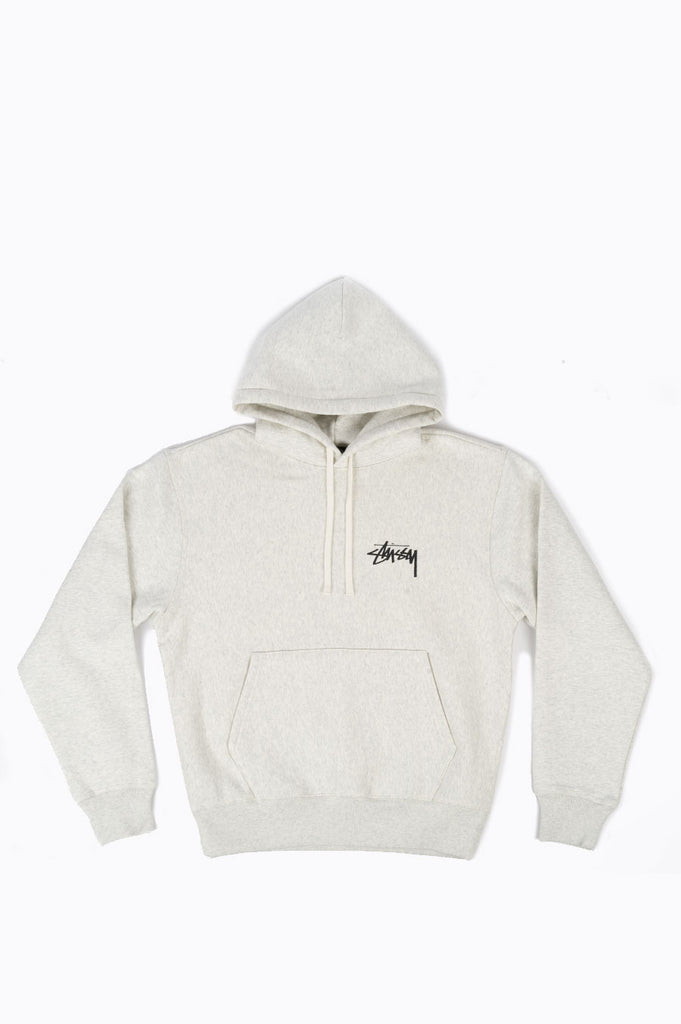 STUSSY IST LION HOODIE ASH HEATHER – BLENDS