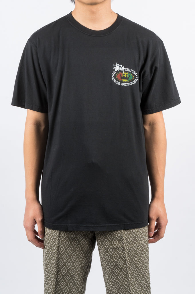 STUSSY RASTA OVAL TEE BLACK – BLENDS