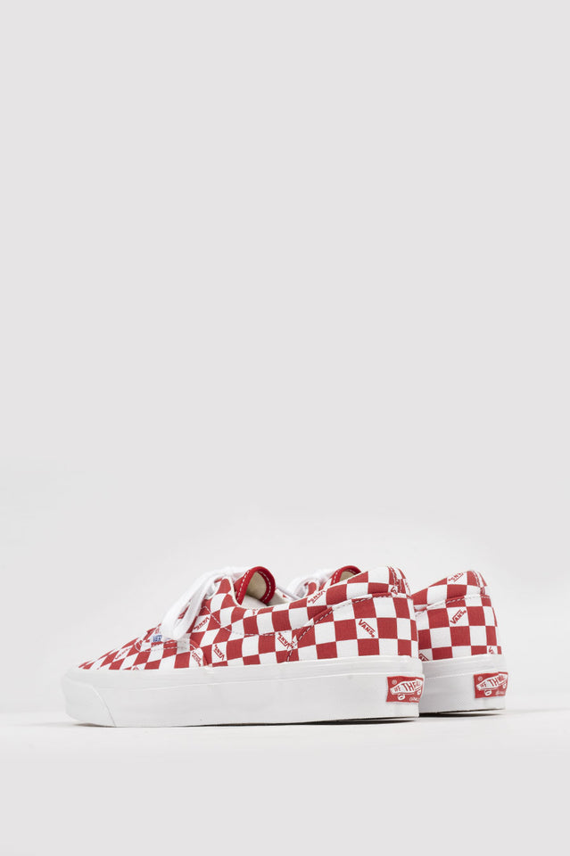 red checkered vans with laces