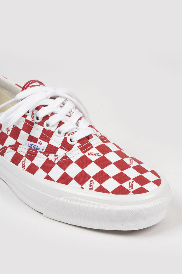 vans authentic checkerboard red