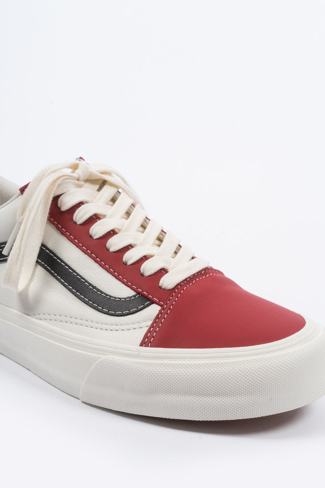 vans old skool red dahlia