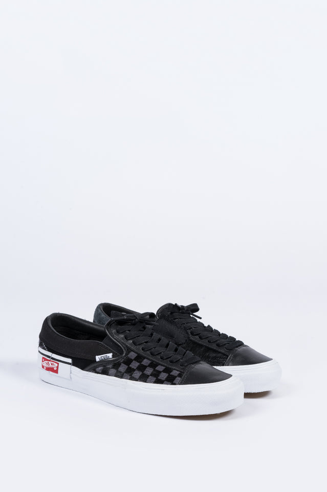 vans pony hair slip on