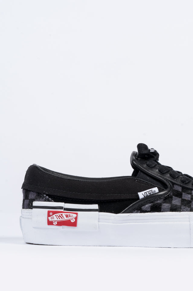 vans slip on cap lx black