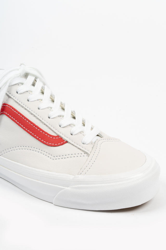 vans style 36 red white