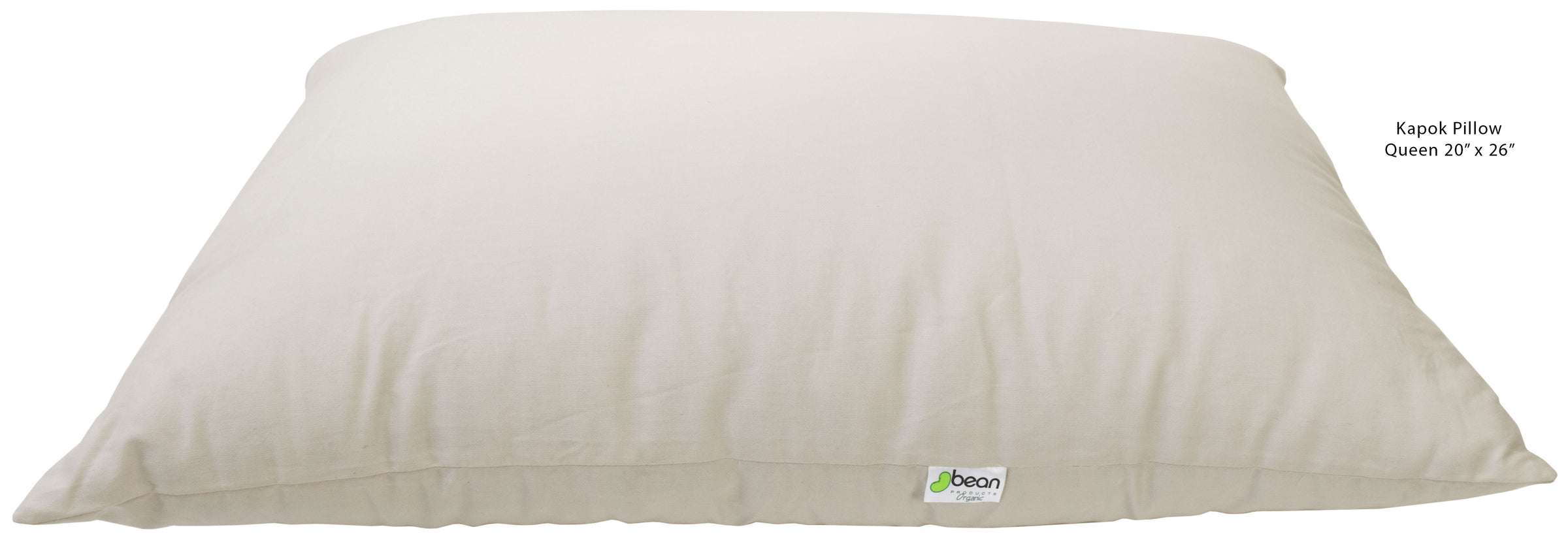 Kapok Pillow with 100 Organic Cotton Fabric Bean Products