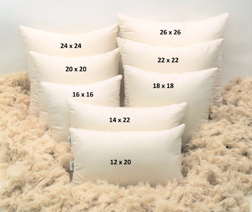 Organic Throw Pillow Insert