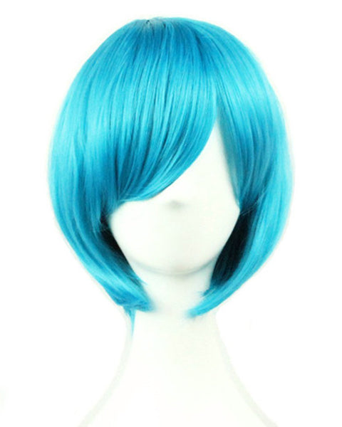 blue girls wig