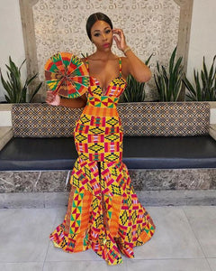 kente mermaid dress