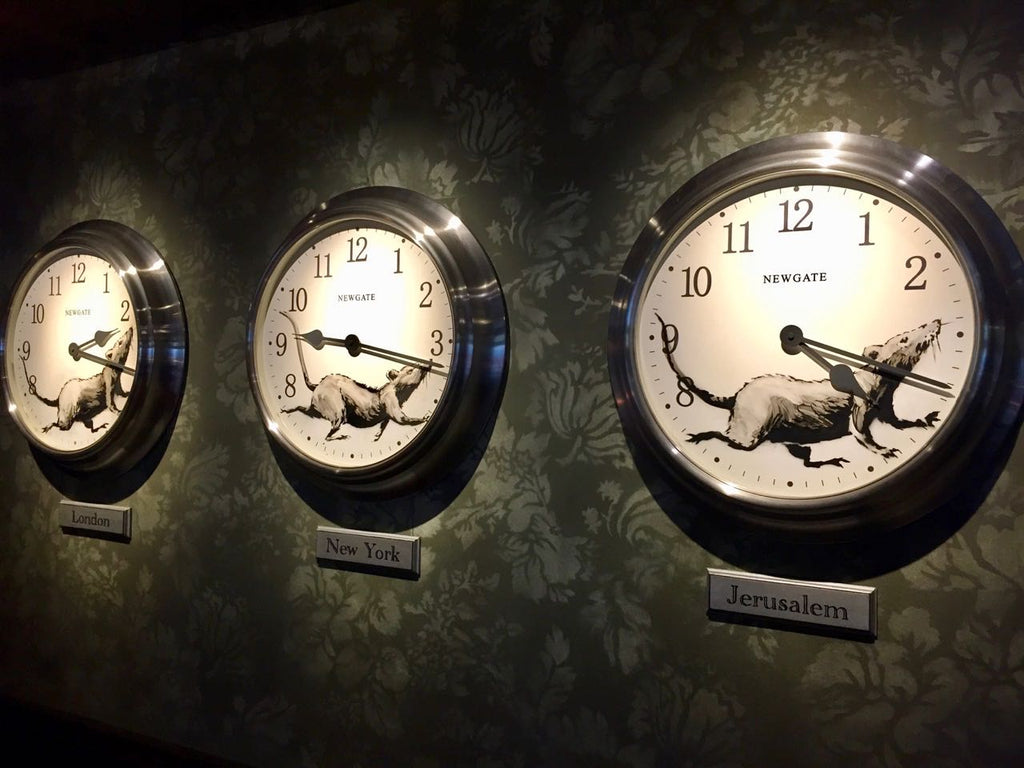 Brand Feature Newgate Clocks Watches Burke Decor Bansky Walled Off Hotel