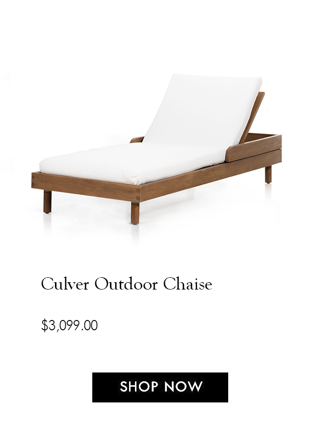 Shop Burke Decor Summer Outdoor Entertaining Culver Outdoor Chaise