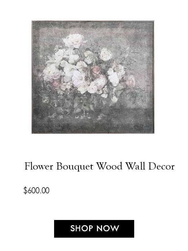 Flower Bouquet Wood Wall Decor