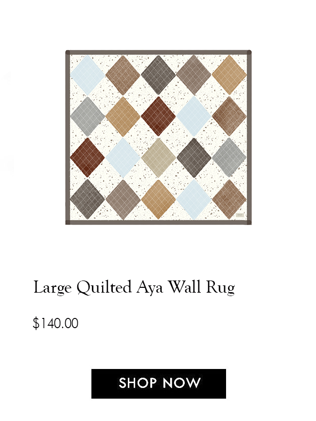 Shop Oyoy Living Home Collection Burke Decor Large Quilted Aya Wall Rug in Brown