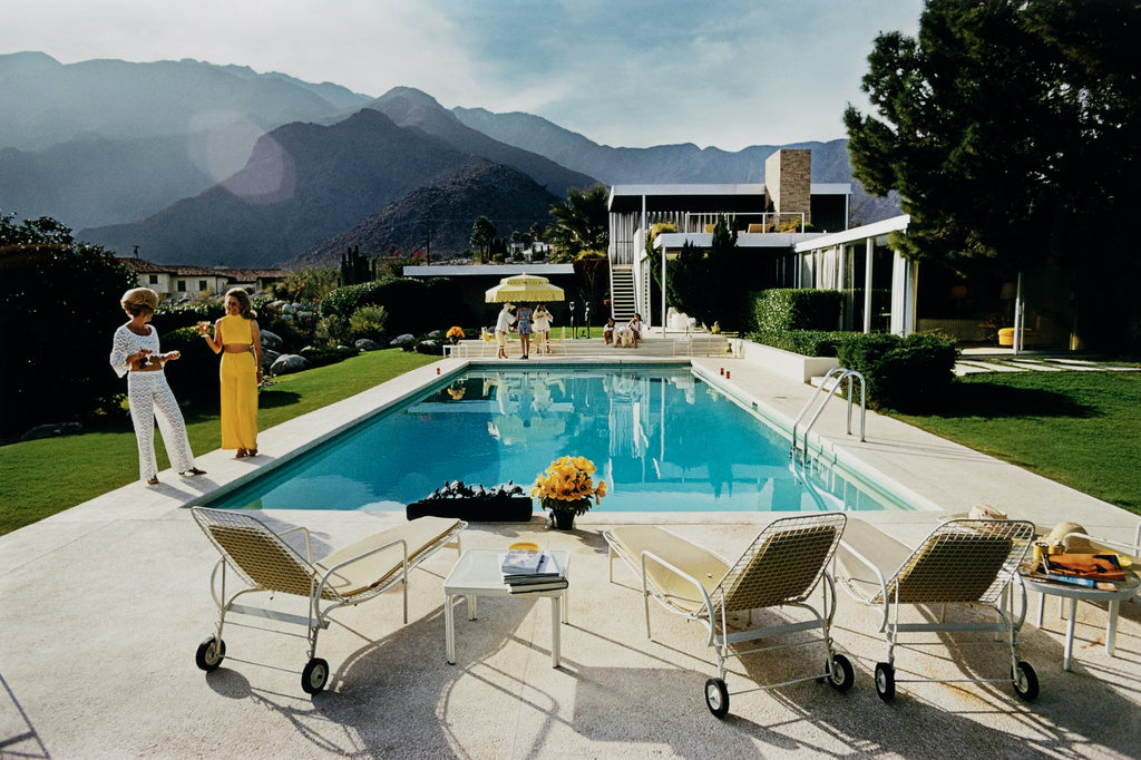 Shop Slim Aarons Palm Springs Pool Party Don't Worry Darling Mid-Century Modern Decor