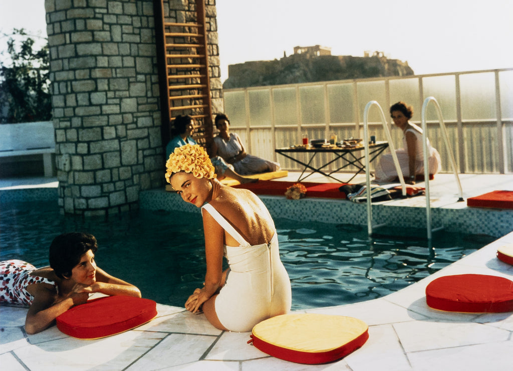 Slim Aarons Palm Springs Pool Party Don't Worry Darling Mid-Century Modern Decor