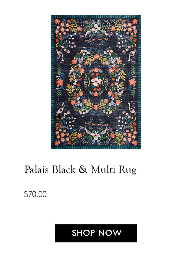 Palais Black & Multi Rug Rifle Paper & Co