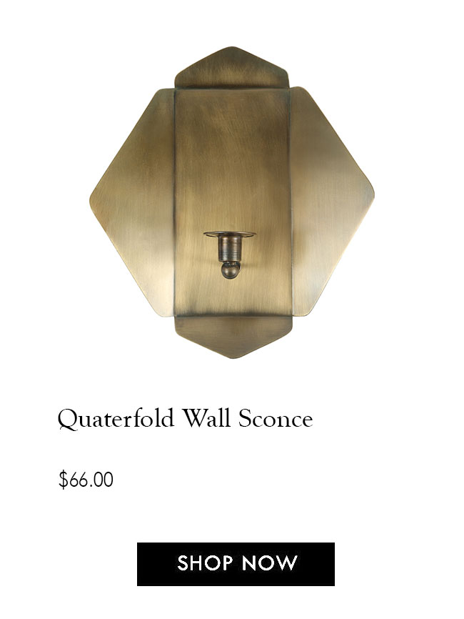Quaterfold Wall Sconce Grand Millennial Collection Burke Decor