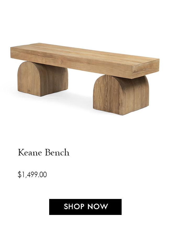 Japandi Home Collection Burke Decor Keane Bench