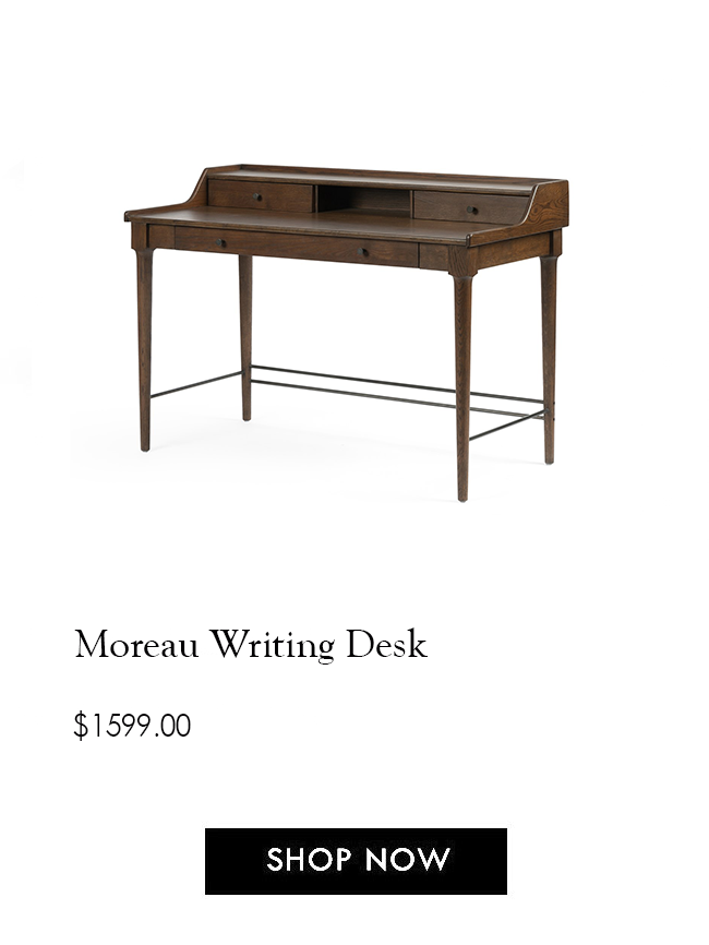 Modern Heritage Reinventing Traditional Design Burke Decor Moreau Writing Desk