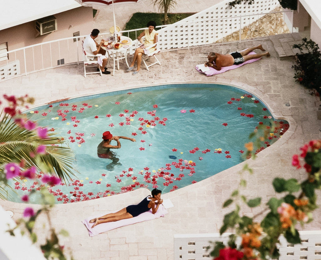 Slim Aarons Palm Springs Pool Party Don't Worry Darling Mid-Century Modern Decor