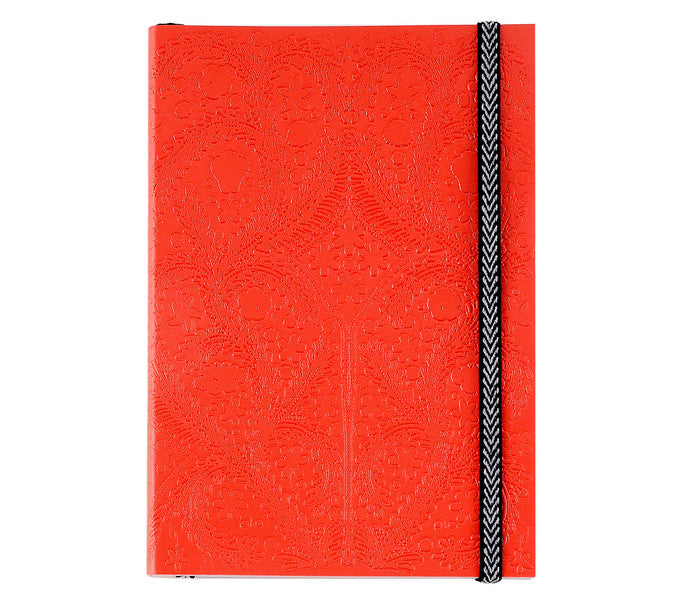 Paseo Embossed Scarlet Notebook design by Christian Lacroix – BURKE DECOR