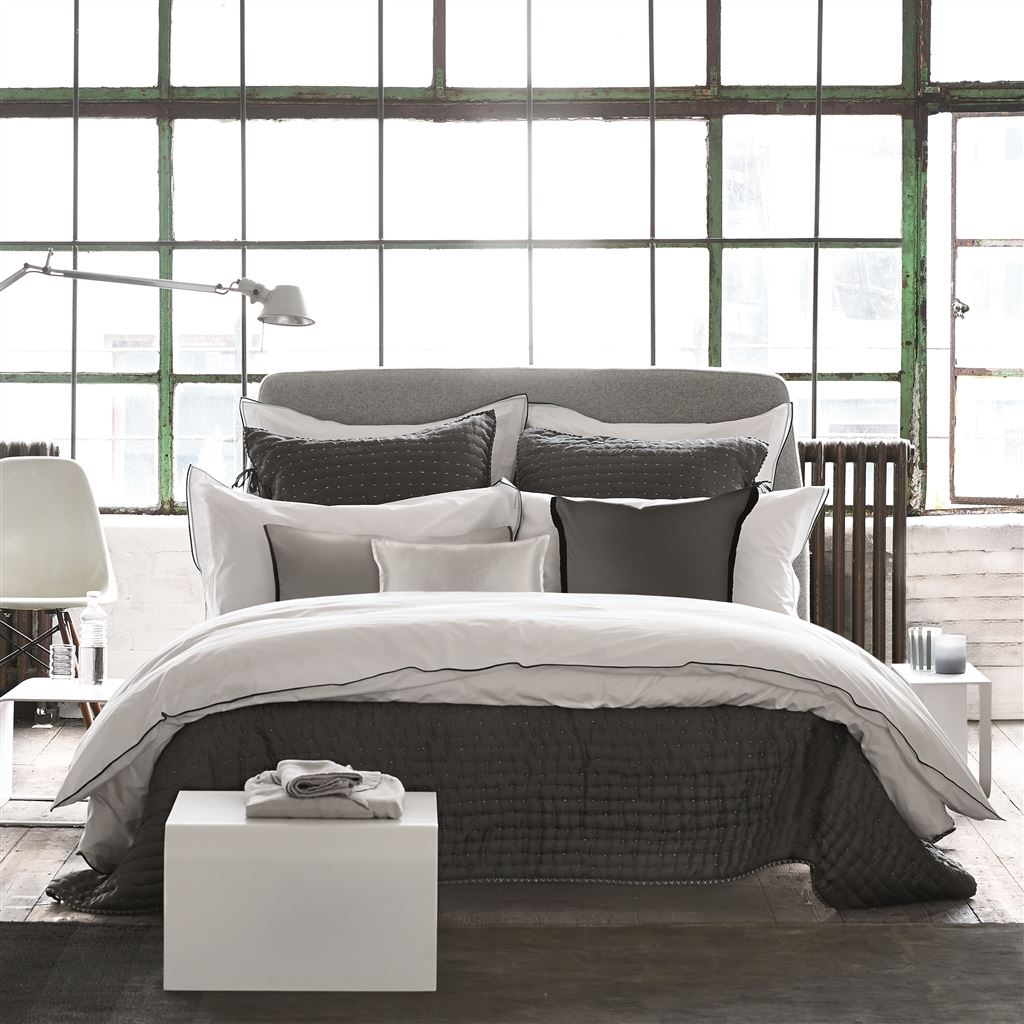 Astor Charcoal & Dove Bedding