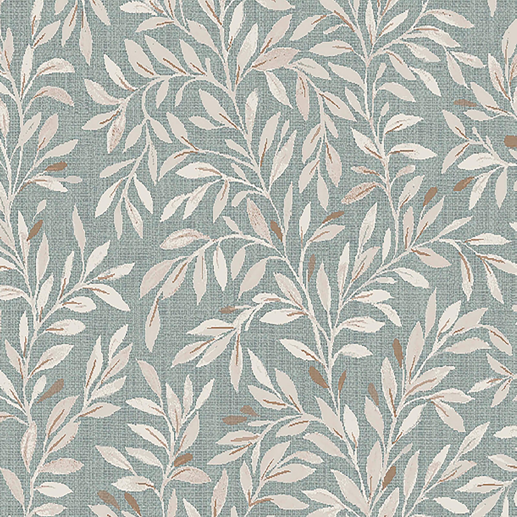 Shop Sample NEXT Ditsy Leaf Duck Egg Wallpaper | Burke Decor