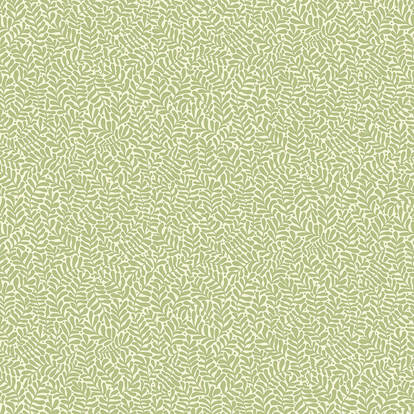 Anna Light Green Fern Trail Wallpaper