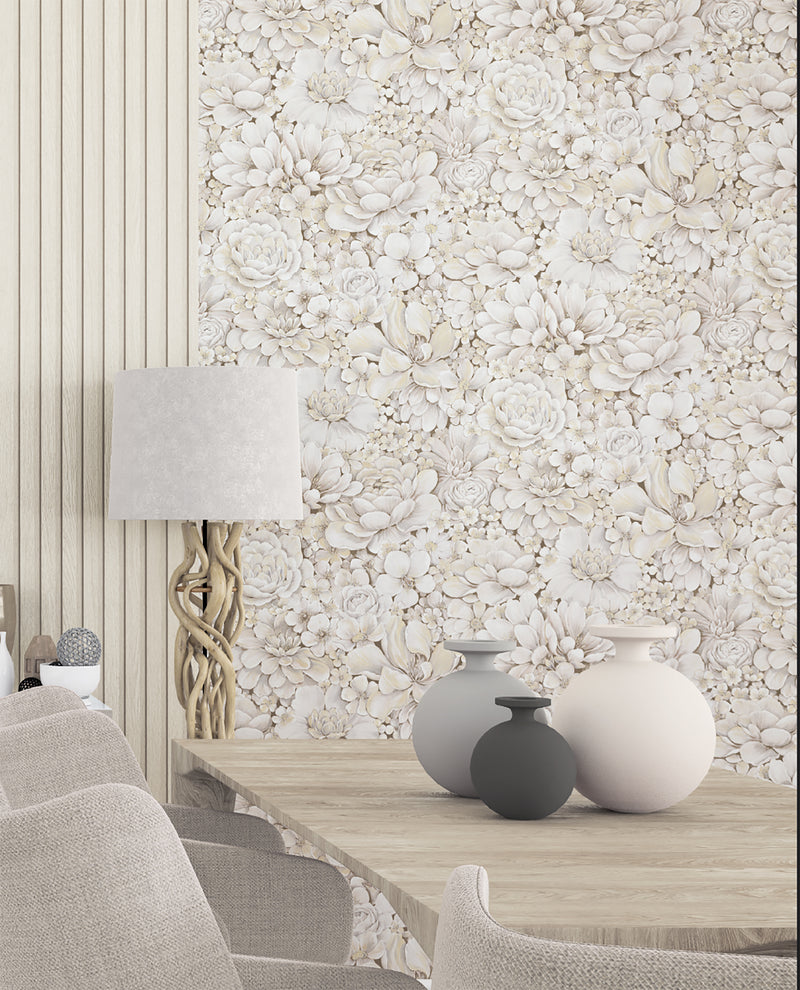 Galerie The Textures Book Greige Textured Plain Textured Wallpaper  DIY at  BQ